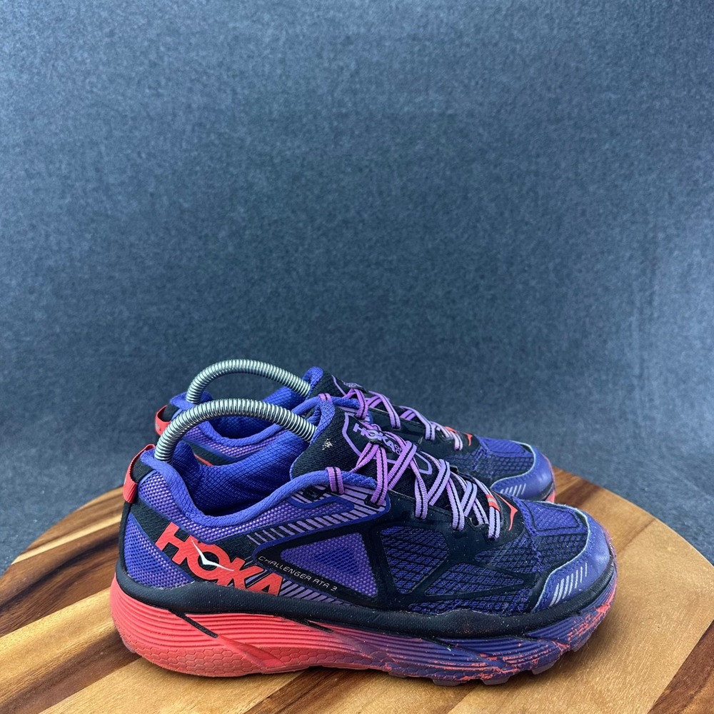 Hoka One One Womens Challenger ATR 3 Trail Running Shoes Purple 1014762 8.5